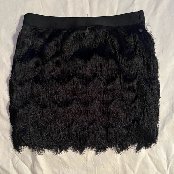 !!!NEW!!! Max Studio fringed mini skirt - Picture 1 of 4